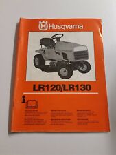 manuel d'utilisation de tondeuse autoportee husqvarna LR120 / LR130