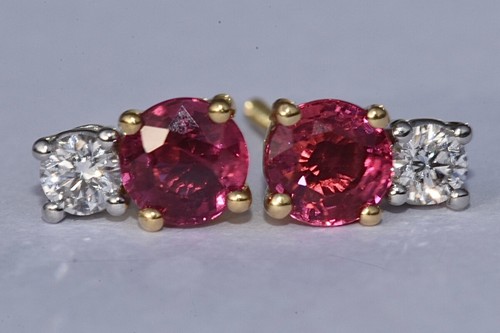 Boucles oreilles rubis et - boucles,
