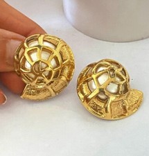 Guy Laroche Clip boucles d’oreilles vintage jewelry earring bijoux Ancien Coutur