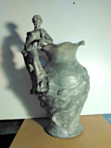 Art nouveau pichet sculptural - art, nouveau-