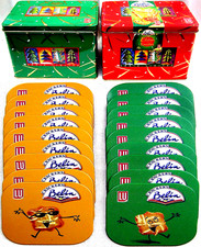 LEFÈVRE-UTILE-LU- RARE LOT DE 2 BOITES " CRACKERS BELIN " EN FER ET 18 SOUS BOCK