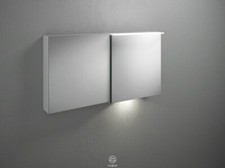 armoire de toilette burgbad Badu, avec 2 portes, butée à droite, largeur 120 ...