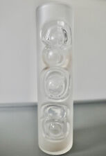 Vase de Fleurs Peil Peill & Putzler Verre Cristal 70er 70s Bubble Marqué 19,5 cm