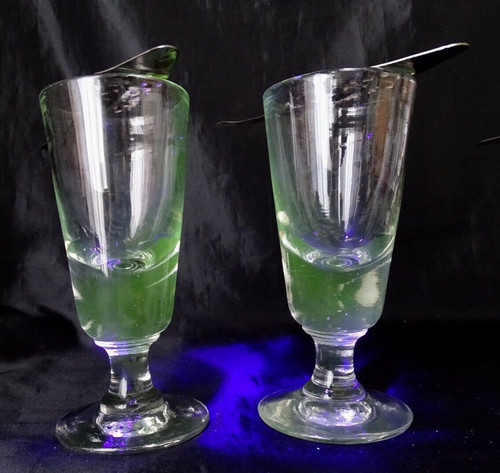 Verres soufflés a absinthe - verres,