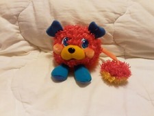 Doudou Peluche Popple Rouge Jaune 2007 Tbe