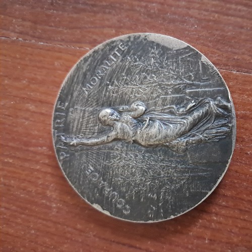 Medaille bronze argenté - bronze,