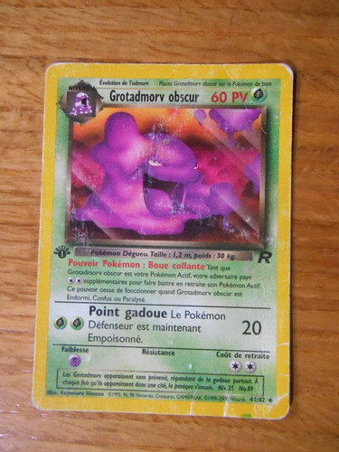 Carte pokémon grotadmorv - carte,
