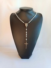 Collier Religieux L'eau De Lourdes Avec Marie Et Jésus En Acier Inoxydable 