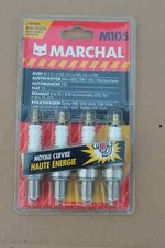 Lot de 4 bougies Marchal pour RENAULT R16, R20 - Austin Métro - AUDI 80 - Y10