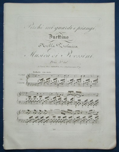 Rossini opéra harpe chant - harpe,