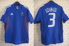 Maillot Equipe de France Adidas 2002 Lizarazu #3 Shirt Football Jersey - S