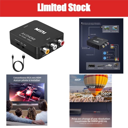 Convertisseur rca vers - rca,