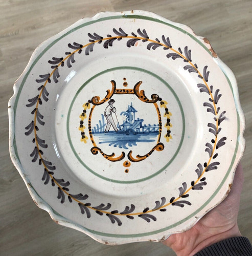 Belle assiette faience - belle,