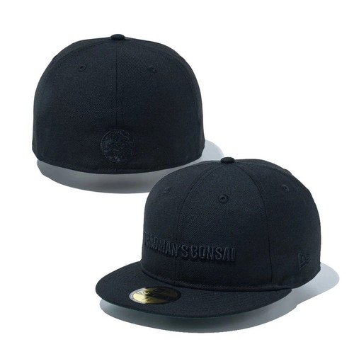 Casquette ajustée noire new - casquette,