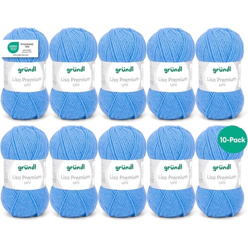 Pelotes laine bleu - -,