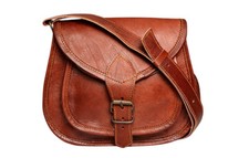 15 " Femme Marron Vintage de Luxe Bandoulière Cuir Sac Handmade Porte-Monnaie