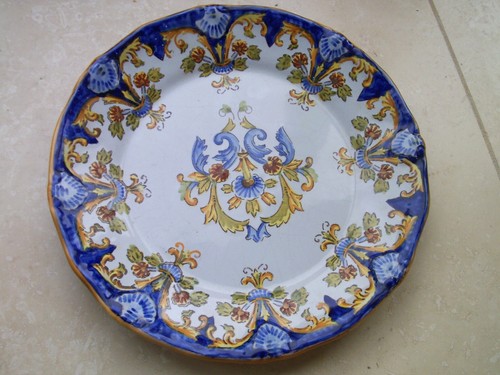 Assiette luneville keller - keller, et