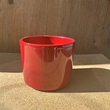 Large Pot À Fleur Plantes Déco Vide Poche Rouge Vif