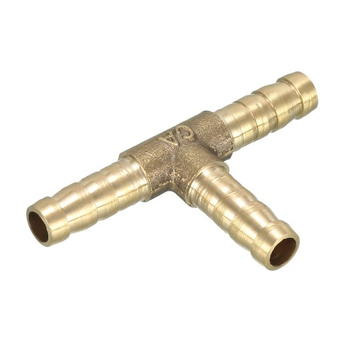 Raccord tuyau laiton 6mm t - tuyau, en