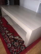 Table basse Conforama, bois synthétique beige 