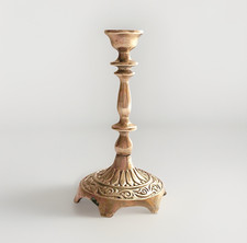 Petit bougeoir bronze doré  pour cierge fin XIXe