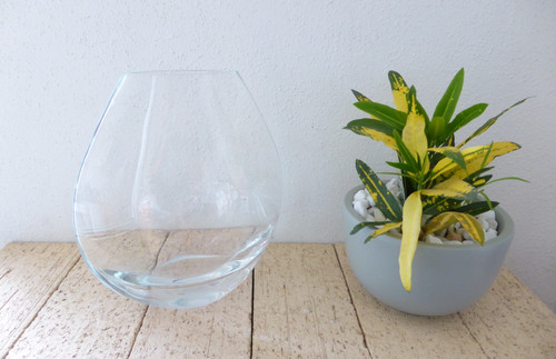 Grand vase ovale verre - ovale,