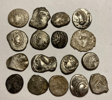 GAULOISE LOT DE 17 DENIERS GAULOIS EN ARGENT À IDENTIFIER