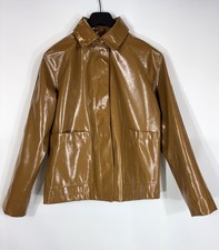 Veste manteau court en vinyle