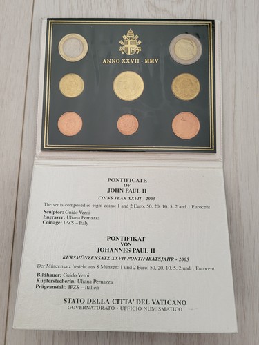 Coffret vatican 2005 jean - coffret, bu