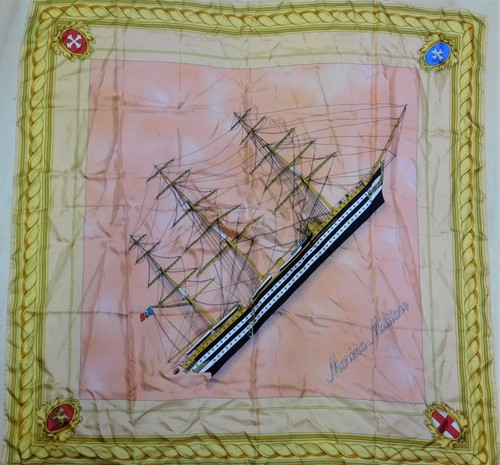Foulard 100 pura soie vintage - foulard,