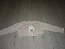 Gilet boléro abricot argenté