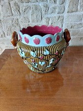 CACHE POT BARBOTINE FAIENCE DE