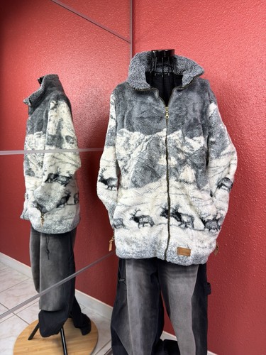 Veste polaire cerfs montagne