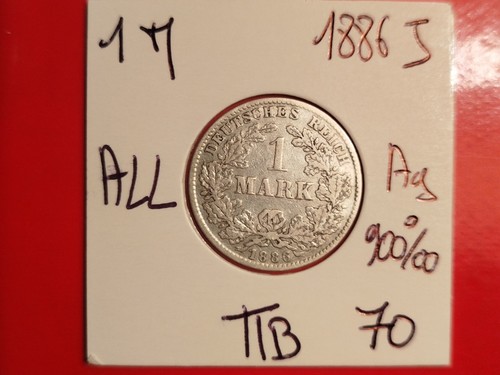 Allemagne mark 1886 j - mark,