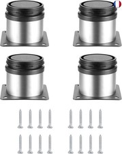 4 Pièces Pieds de Meubles Réglables, Pied de Table Reglable Hauteur Métal, Pi