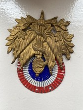 Plaque Militaire Française Pour Képi De Grande Tenue. Service Santé 14-18