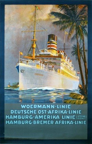 Affiche poster bateau paquebot - affiche,