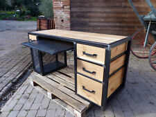 Bureau industriel 4 tiroirs et 1porte