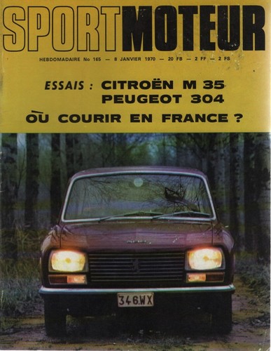 Sport moteur 165 1970 citroen - 165,