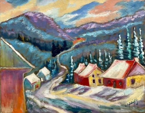 Huile sur toile signée - sur.,