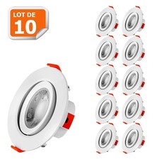 Lot de 10 Spot LED encastrable