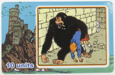 Carte Téléphonique WILLCOM TINTIN  " L'ILE NOIRE " 10U Série Limitée 100 cartes