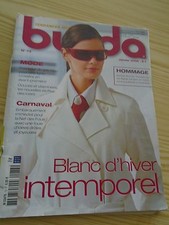 MAGAZINE COUTURE BURDA BLANC D'HIVER INTEMPOREL JANVIER    2006 N° 73