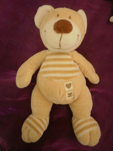 Doudou ours plat - , ecru