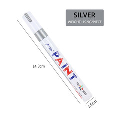Stylo De Marquage Huileux Étanche Blanc Pour Voitures, Marqueur De Peinture En C