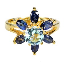 925 Bague en Argent Rond