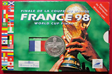 France. Coffret 5 Francs BU. Coupe du monde football 1998.  FDC.