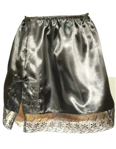 Mini satin half - mini, slip
