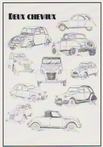 Citroen 2cv croquis - citroen,