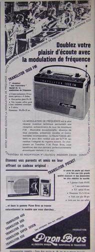 Publicité 1961 transistors - publicitÉ,